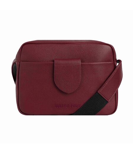 Dion plain vegan leather crossbody bag one size mulled wine Weird Fish