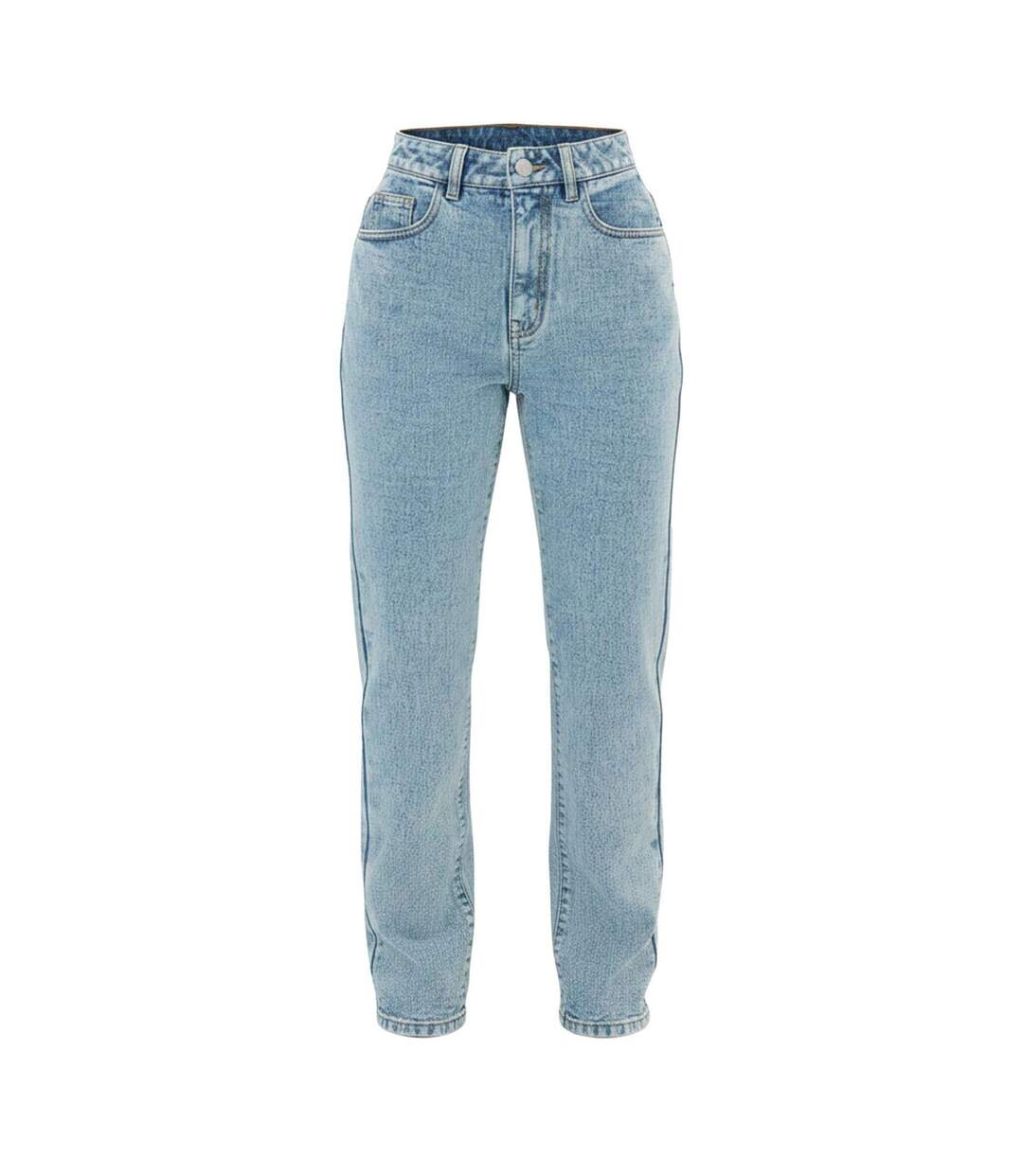 Womens/ladies Light Wash 5 Pockets Jeans Mid Wash I Saw It First-1