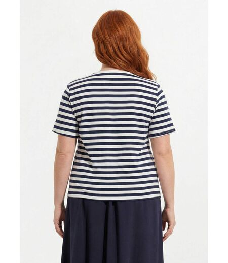 T-shirt jersey rayé façon marinière