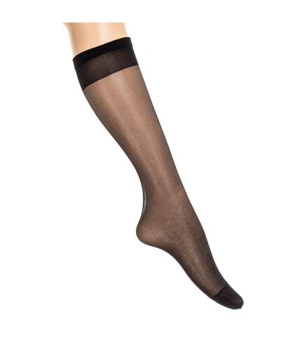 Pack-2 Chaussettes montantes transparentes 2442 femme