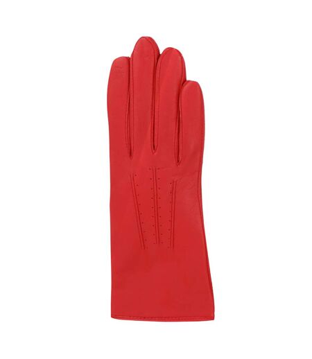 Womens/ladies Serena Leather Gloves Red Eastern Counties Leather