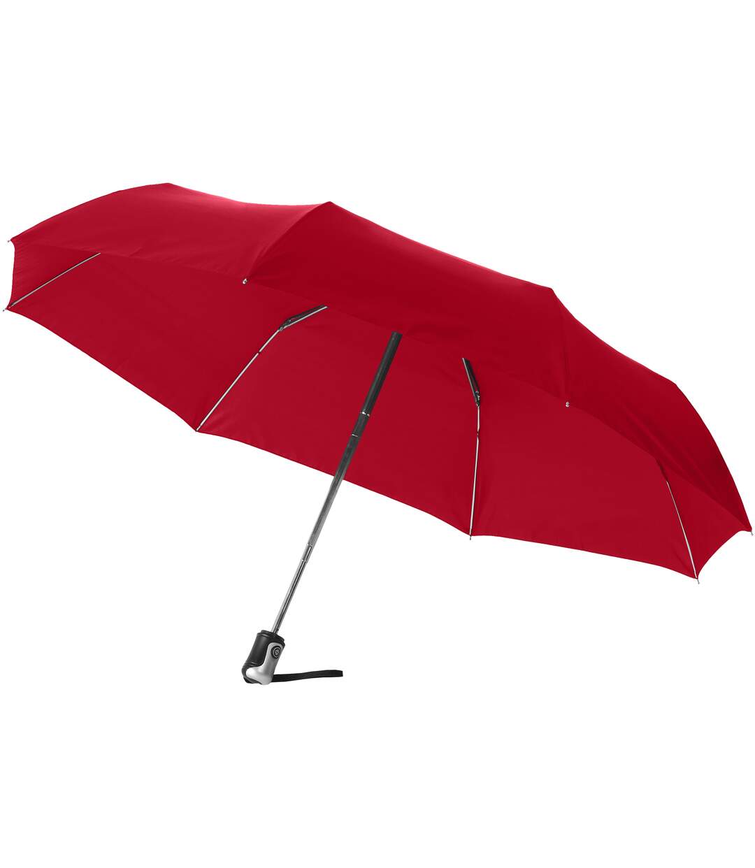 Alex 54.61cm parapluie 3 sections à ouverture et fermeture automatiques taille unique rouge Bullet-1