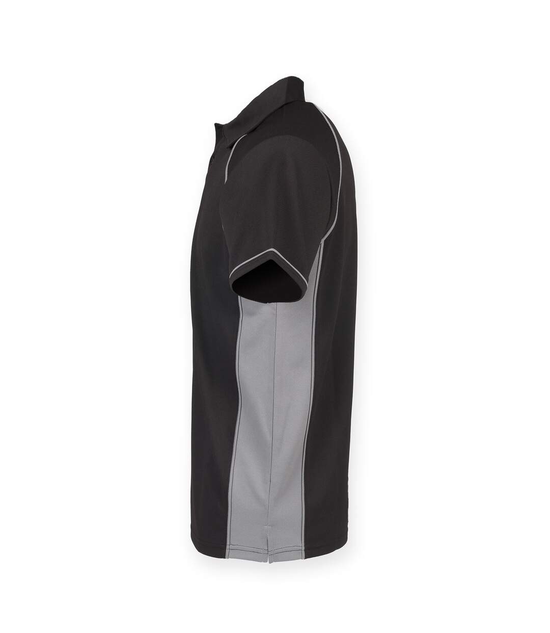 Polo Sport À Manches Courtes Homme Noir Gris Finden & Hales-3