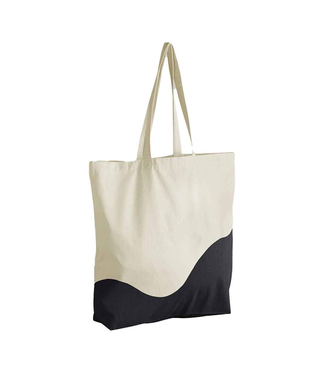 Tote Bag Adulte 44 Cm X 36 Cm X 10 Cm Beige Pâle Noir Westford Mill-1