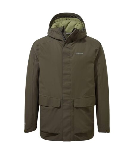 Mens Lorton Waterproof Jacket Woodland Green Craghoppers