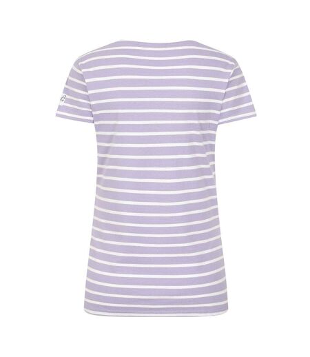 Haut Manches Courtes Breton Femme Lilas Lazy Jacks