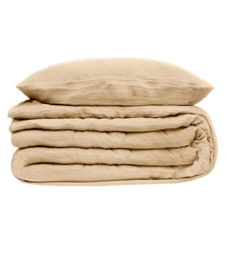 Parure de Lit 3 Pièces Flora 240x220cm Beige Lin