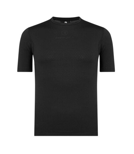 Mens Plain Base Layer Top Black Endura