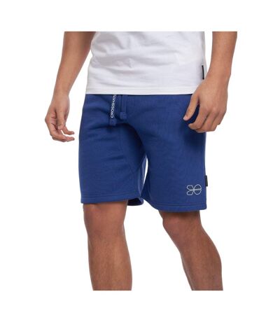 Crosshatch Mens Goldsbury Fleece Shorts (Blue) - UTBG803