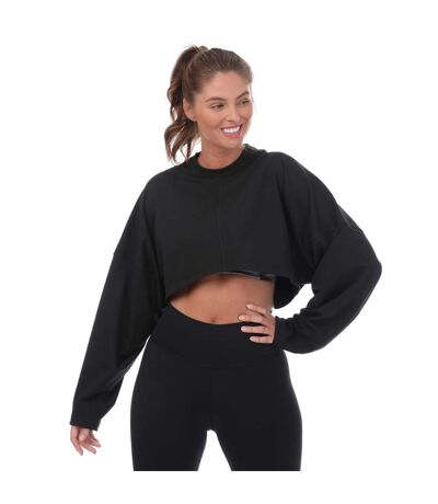Sweat à capuche lux femme noir Reebok