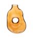 Vase Donut en Verre Solag 25cm Ambre-1