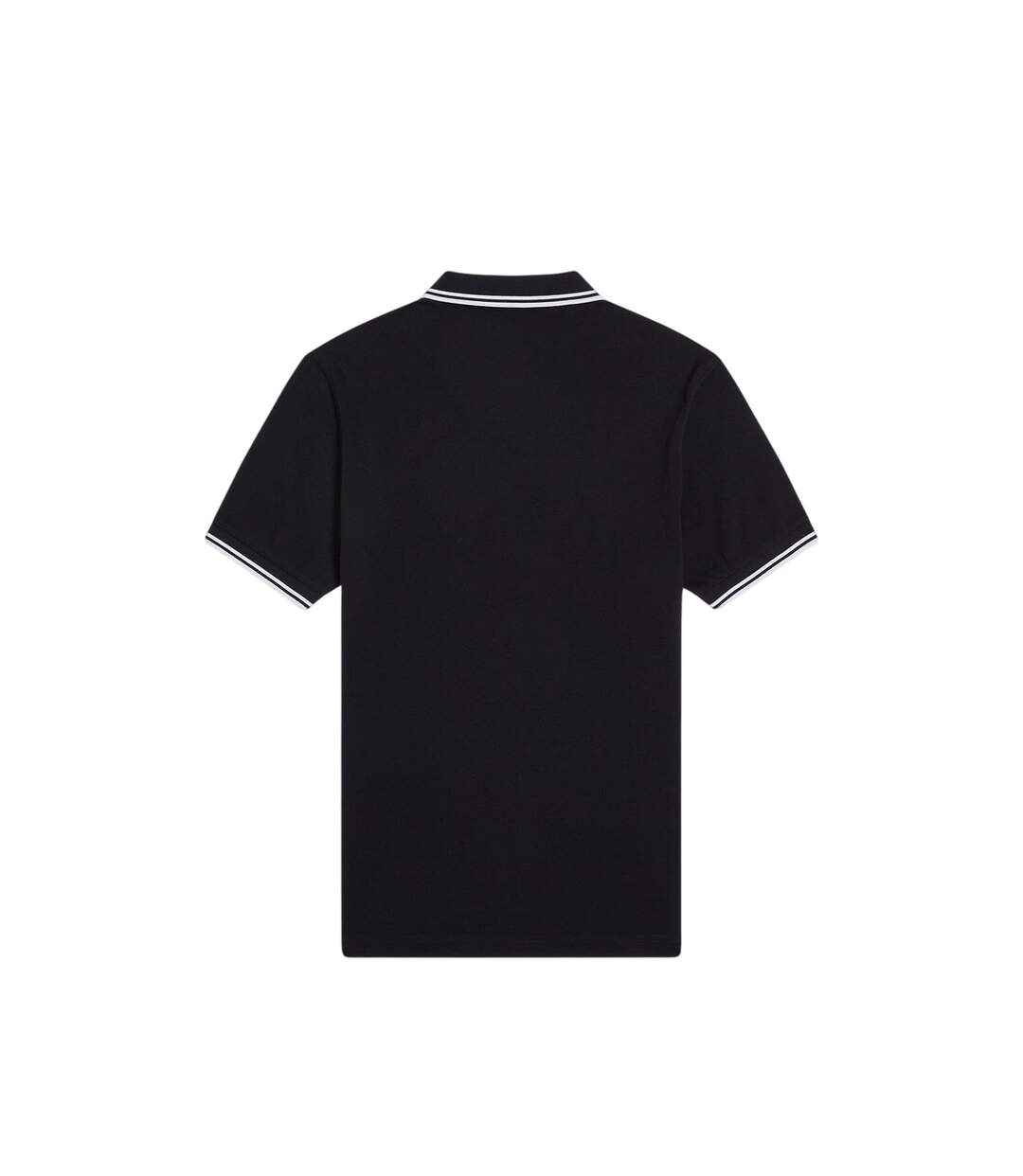 Polo Motif/style Double Pointe Homme Noir Fred Perry-3