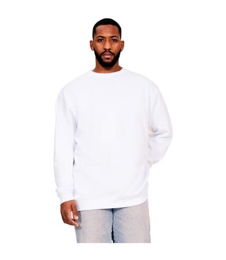 Casual Classics Mens Ringspun Cotton Tall Oversized Sweatshirt (White)