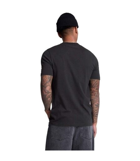 T-shirt Style Logo Brodé Homme Noir Blanc Lyle & Scott