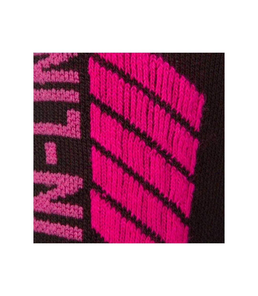 Chaussettes In-line Adulte Noir Rouge Rose Sportrebel-4