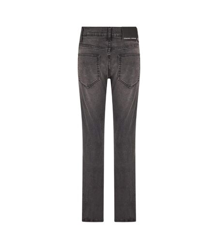 Jean Motif/style Déchiré Essential Femme Gris Criminal Damage
