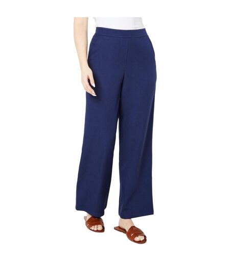 Womens/ladies pull-on trousers navy Dorothy Perkins