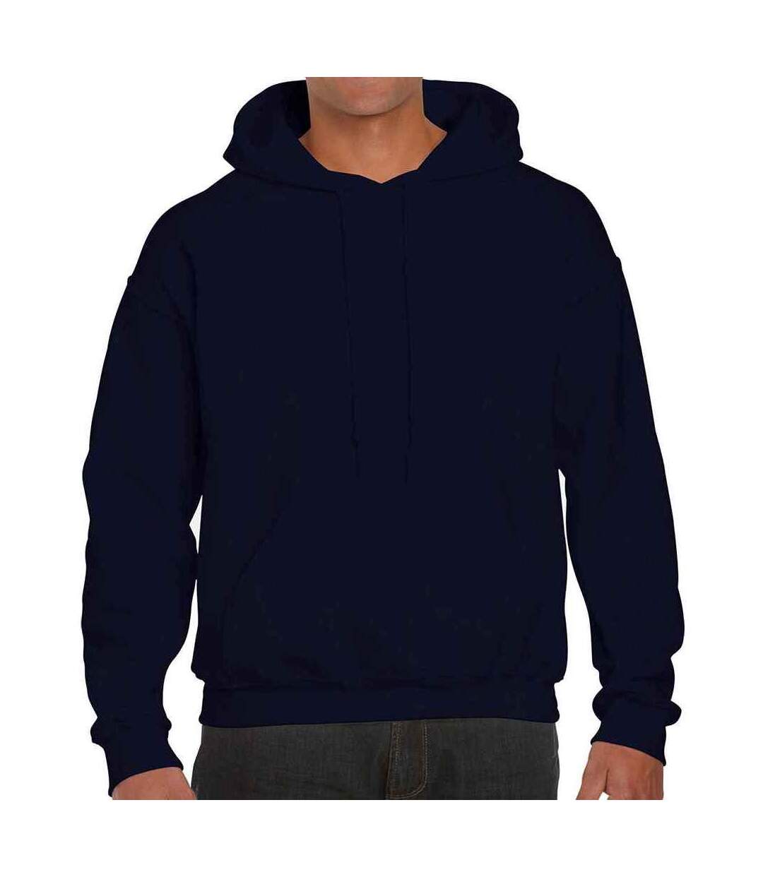 Sweat à capuche homme bleu marine Gildan-1