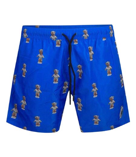Short De Bain Motif/style Ours En Peluche Homme Bleu Philipp Plein