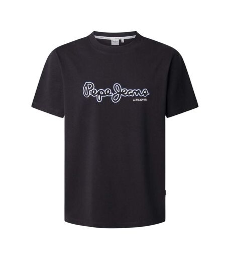T-shirt noir homme pepe jeans dorian - l