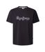 T-shirt noir homme pepe jeans dorian - l-1