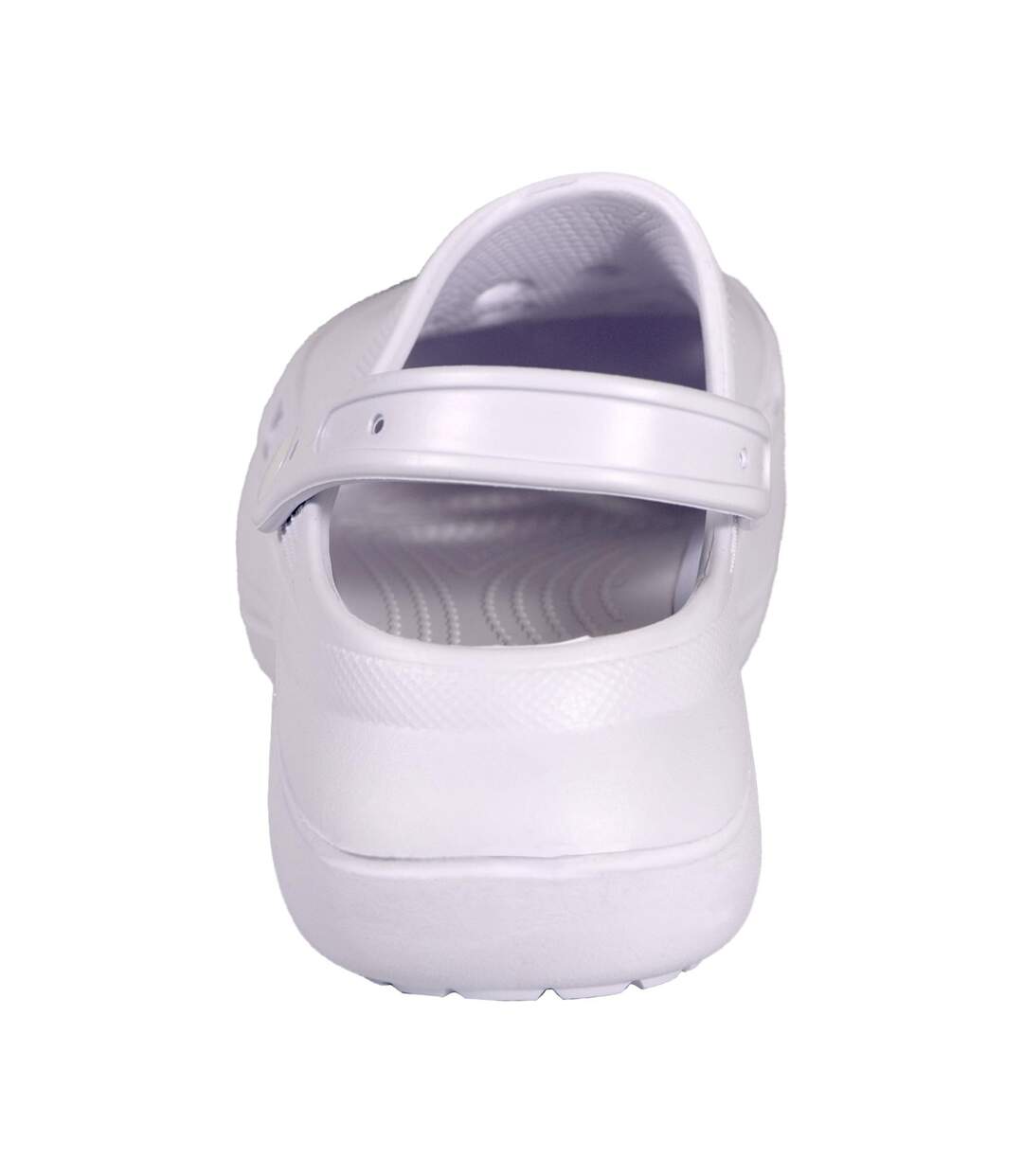 Womens/ladies Platform Clogs White Keanu-2