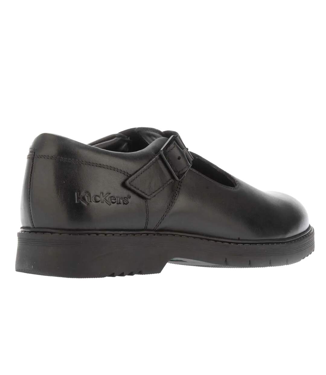 Womens/ladies finley leather t-bar shoes black Kickers-2
