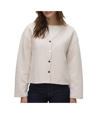 Gilet ecru femme vero moda vinnie - l