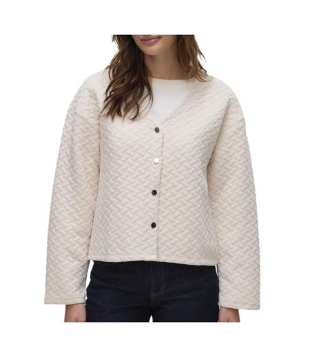 Gilet ecru femme vero moda vinnie - l