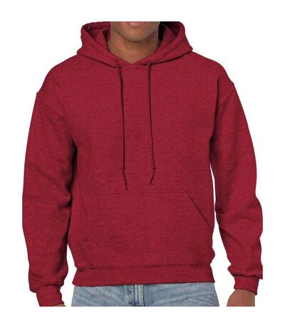 Unisex adult heavy blend hoodie antique cherry red Gildan