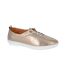 Mod Comfys Womens/Ladies Metallic Leather Casual Shoes (Bronze) - UTDF2423