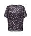 Blouse marine/bordeaux femme only tasha-2