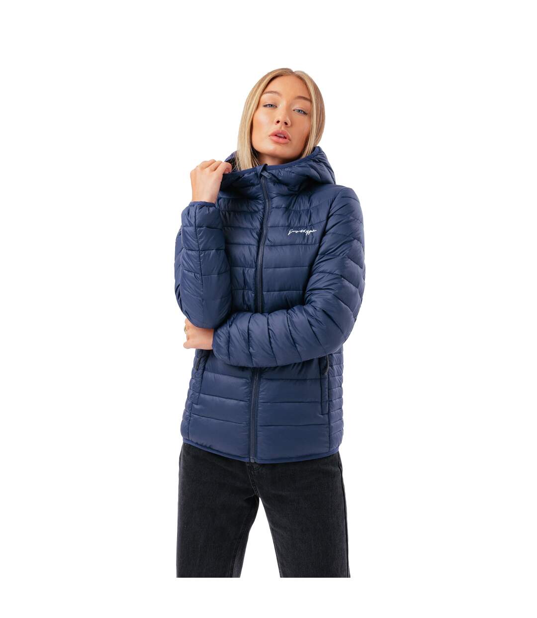 Doudoune femme bleu marine Hype-1