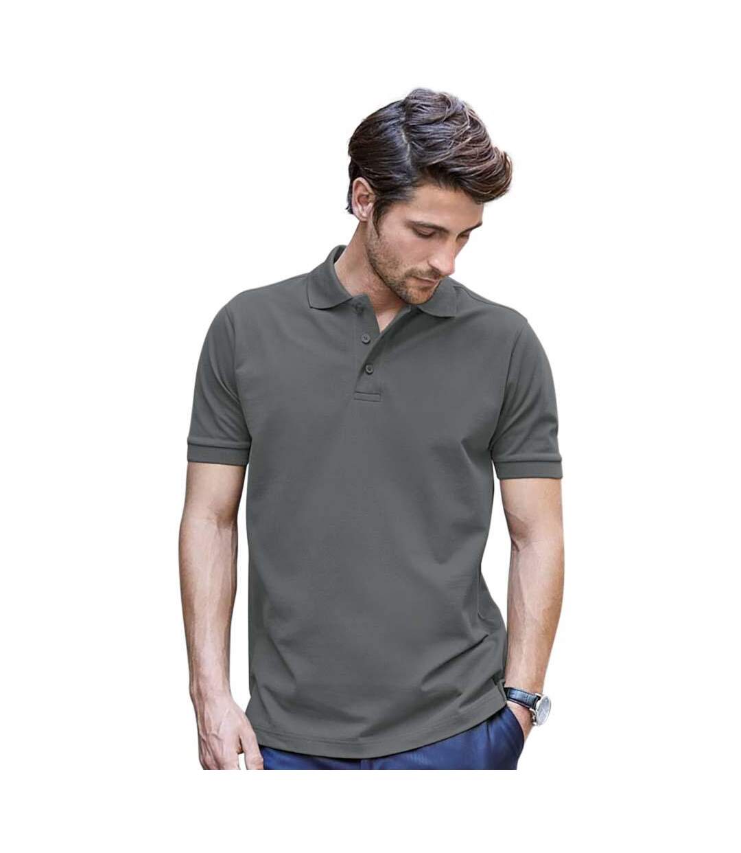 Polo Luxury Homme Vert Terne TeeJays-1