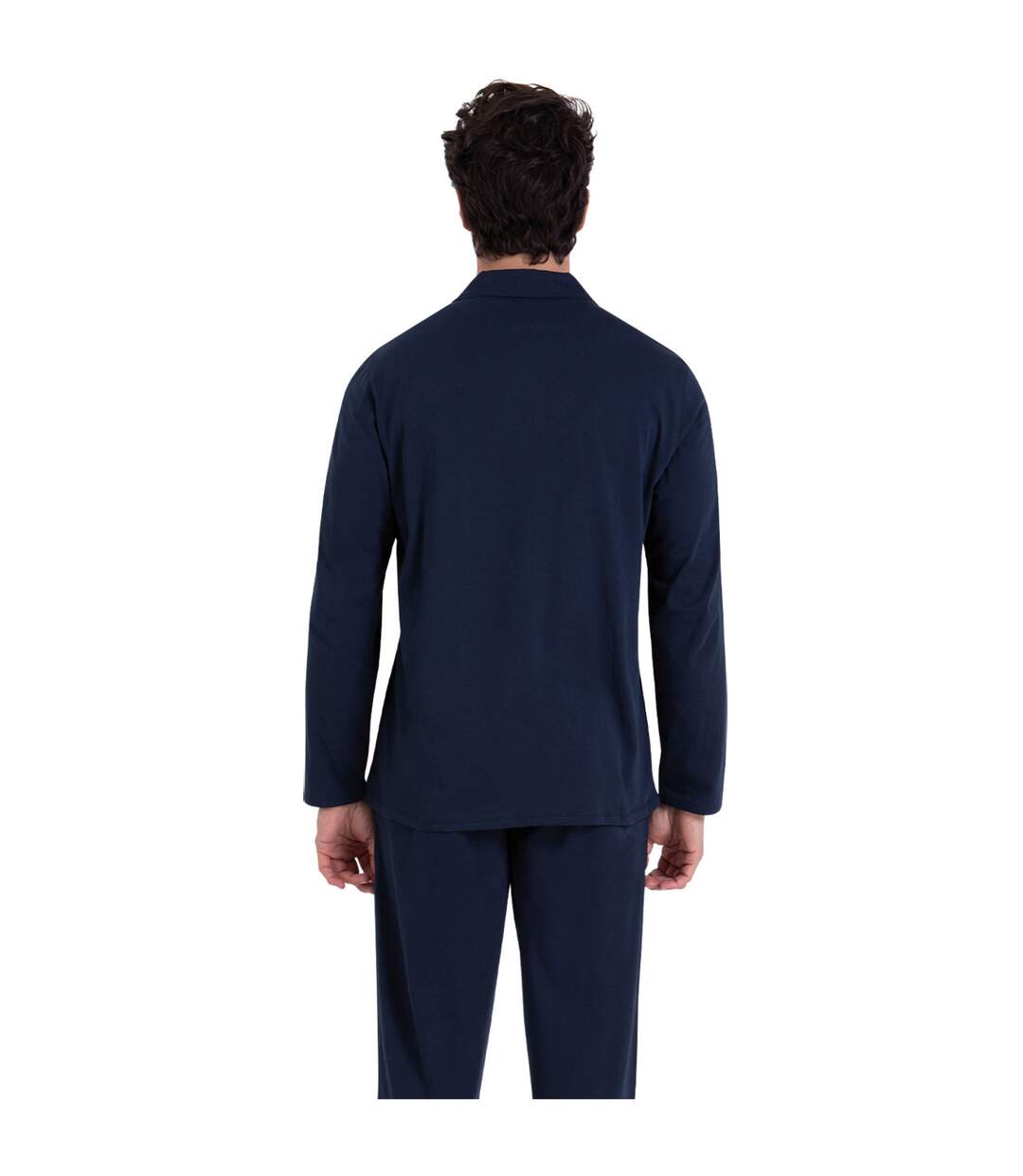 Pyjama long ouvert homme Rayures Waves Athena-3