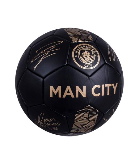 Manchester City FC - Ballon de foot PHANTOM (Noir / Doré) (Taille 5) - UTRD2649