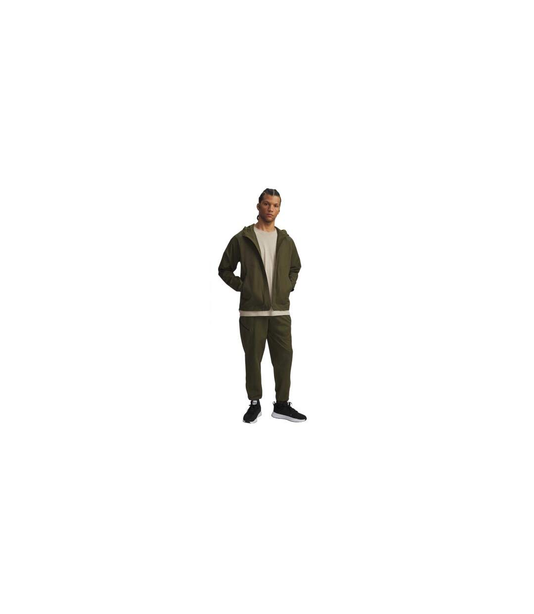 Mens Unstoppable Tapered Trousers Green Under Armour-1