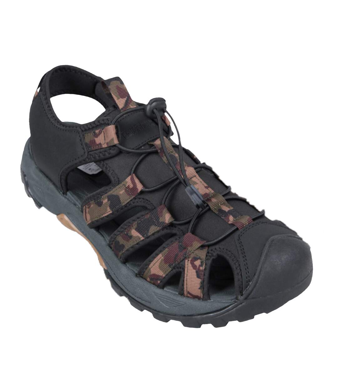 Mens crete camo sandals khaki Mountain Warehouse-1