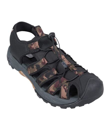 Mens crete camo sandals khaki Mountain Warehouse