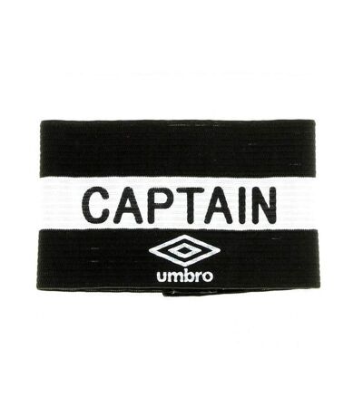 Brassard de capitaine Noir/Blanc Umbro Arm Vel - Taille unique