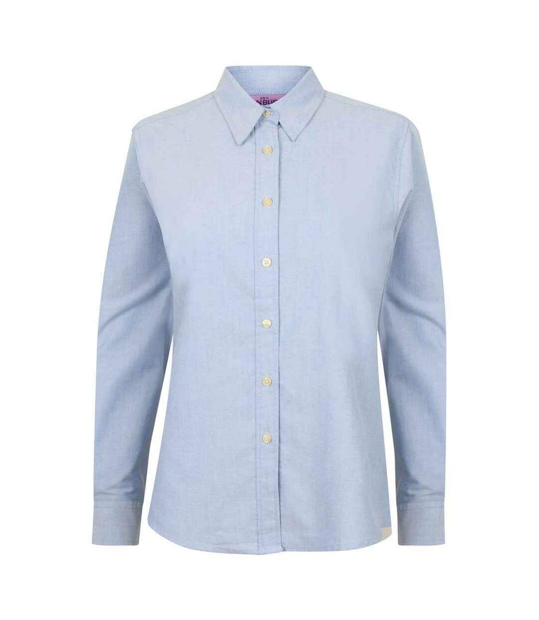 Chemisier Manches Longues Classic Femme Bleu Oxford Henbury-1
