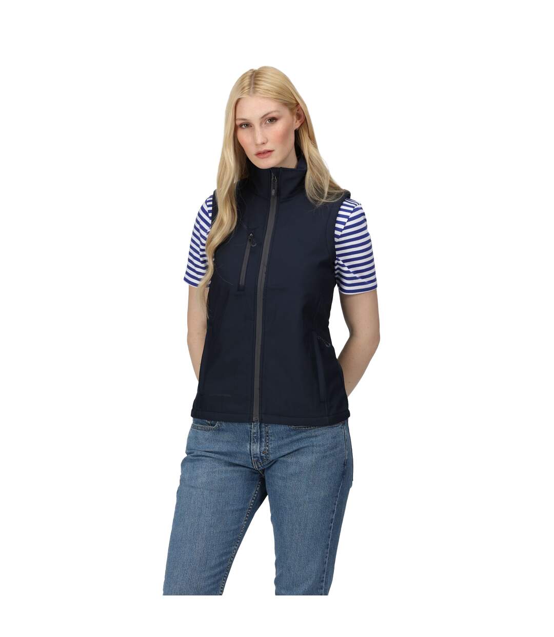 Veste sans manches honestly made femme bleu marine Regatta