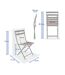 Lot de 4 chaises de jardin pliables en métal GREENSBORO - Lie de vin-3