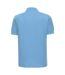 Mens ultimate cotton pique polo shirt sky blue Russell