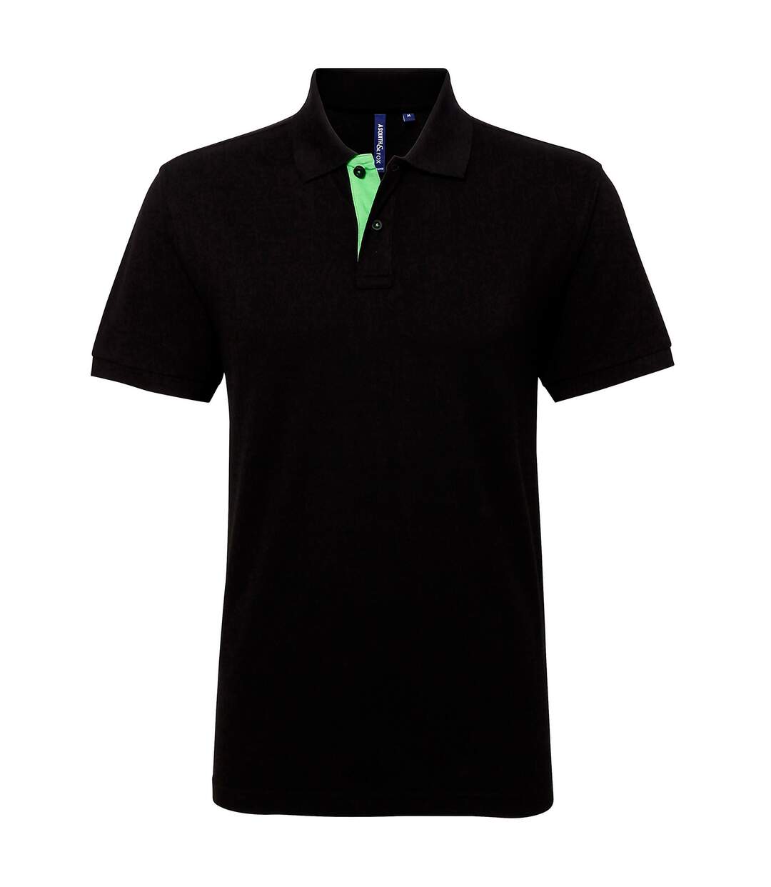 Polo classique homme noir/vert Asquith & Fox Asquith & Fox