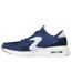 Womens/ladies skech-air court air wave suede trainers navy/white Skechers-2
