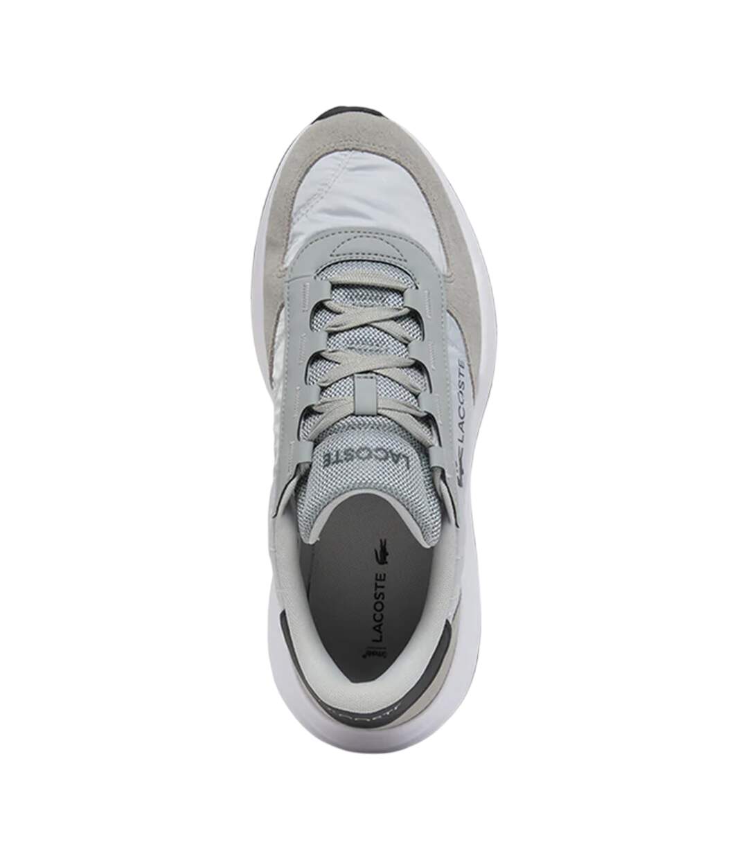 Mens Elite Actevo Suede Trainers Grey White Lacoste-2