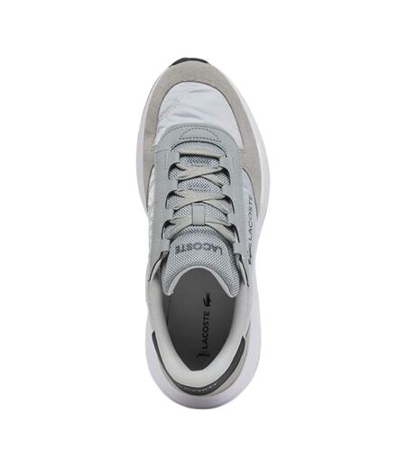 Mens Elite Actevo Suede Trainers Grey White Lacoste