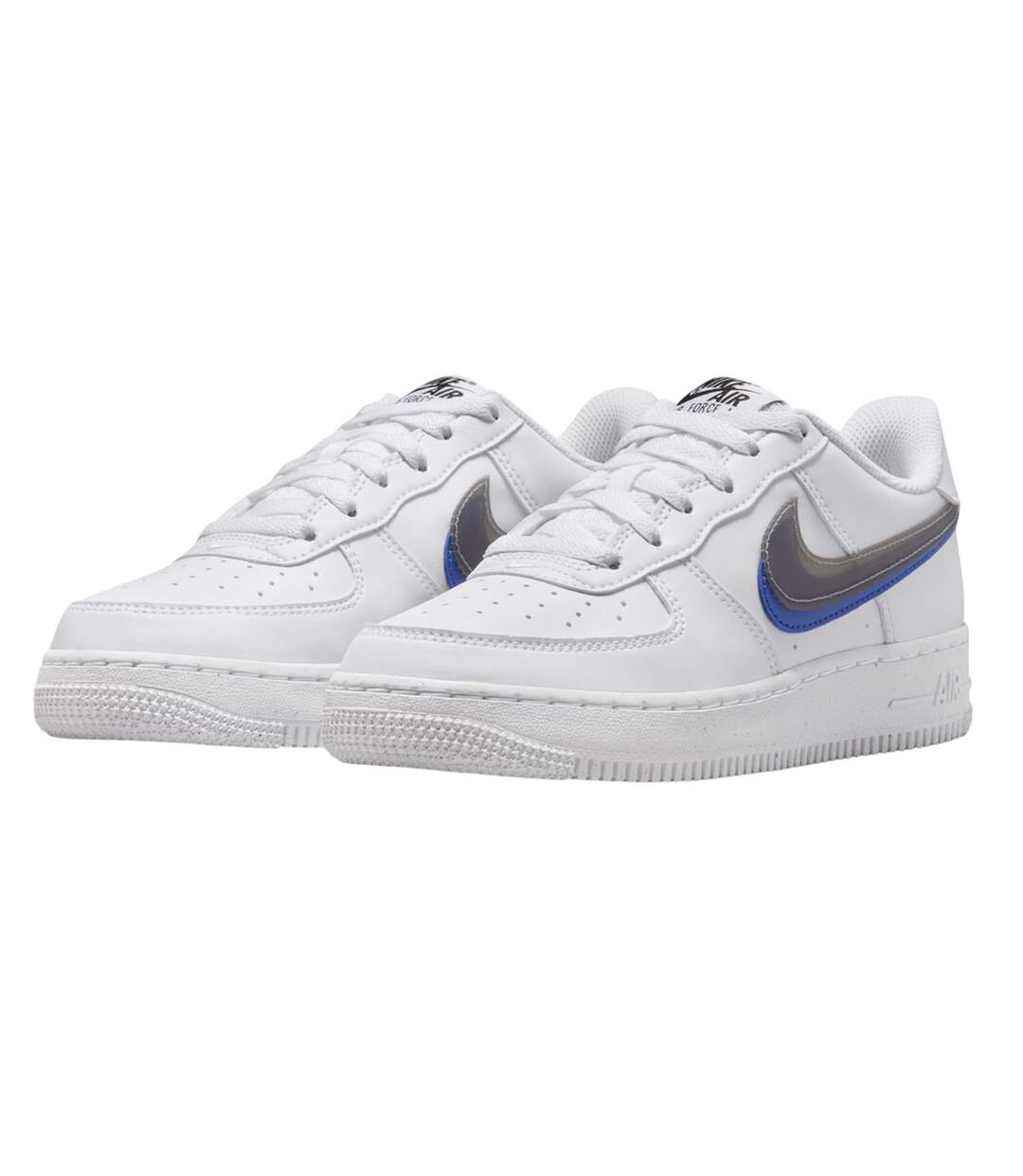 Baskets Style Swoosh Air Force Femme Blanc Nike-1