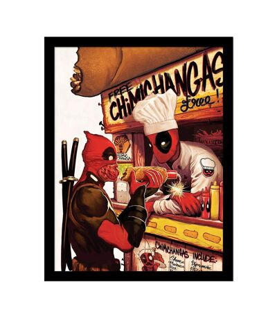 Deadpool - Poster encadré EXPLOSIVE HOT DOG (Multicolore) (40 cm x 30 cm) - UTPM8515